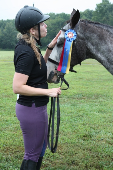 And she won division champion! yay! (although she was the only one in her division, but she was good humored about it)